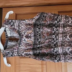 Pink Rose Multicolor Paisley Jumper